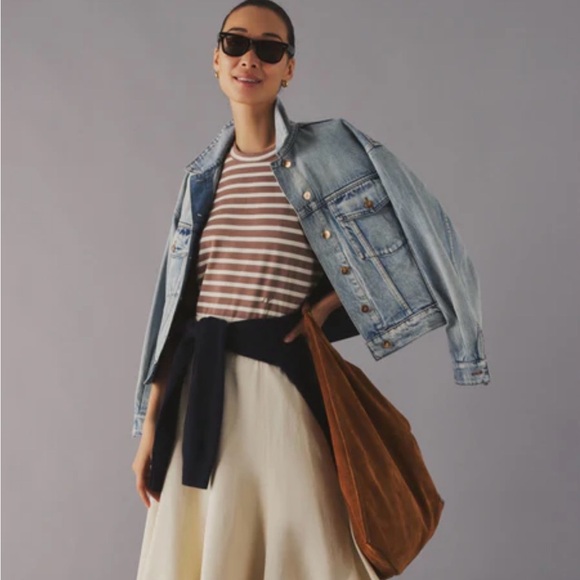 NWT Tuckernuck Denim Archie Jacket in Acid Wash, Size S - Picture 3 of 16